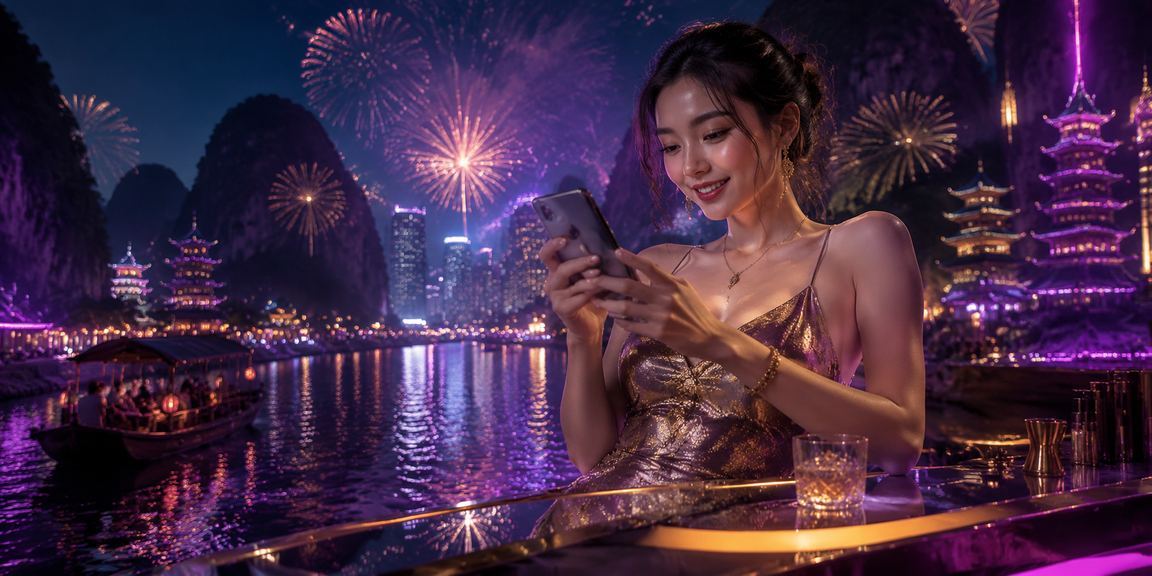 Bàn chơi baccarat live casino sáng đèn neon tại Sài Gòn